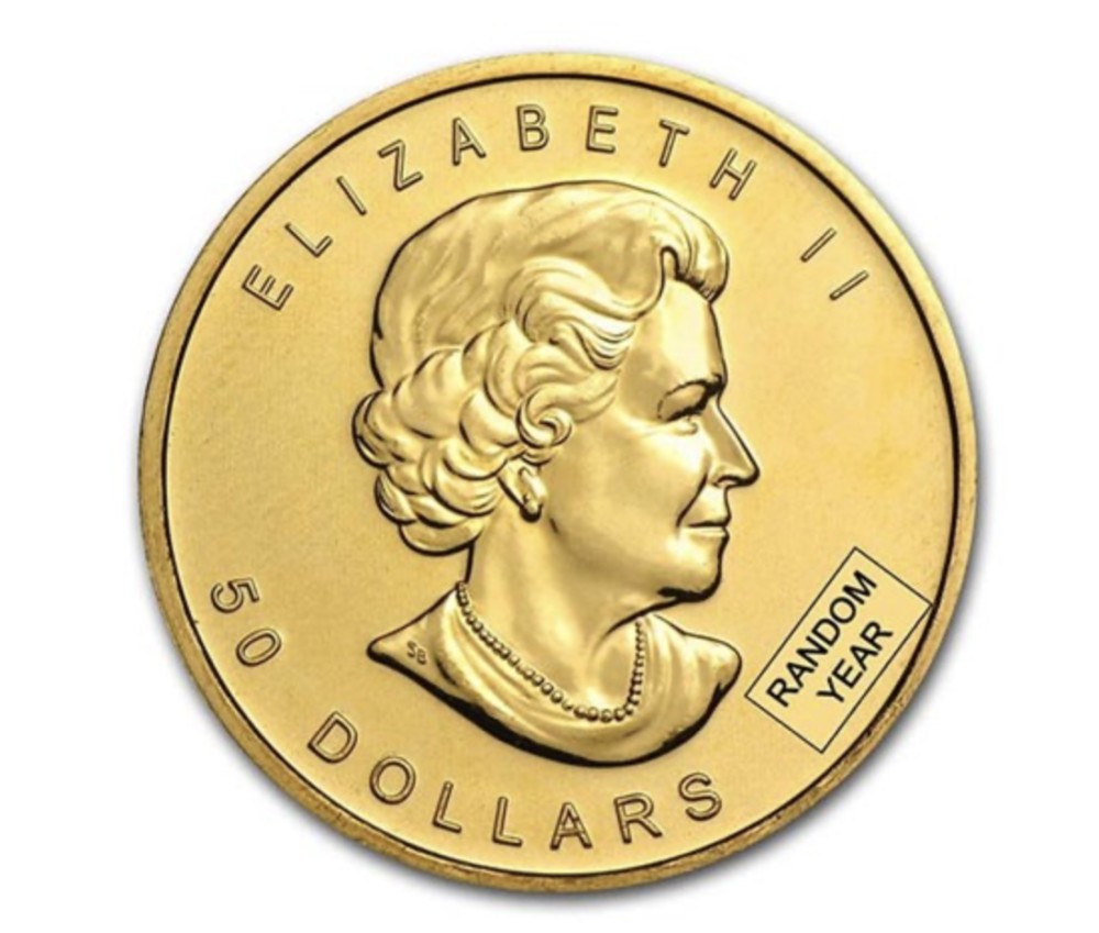 Canada 1 oz Gold Maple Leaf .9999 Fine BU 